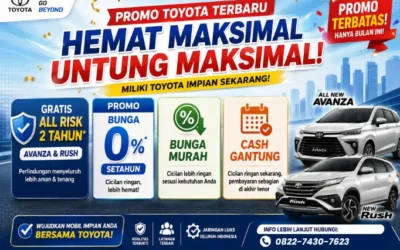 Promo Toyota Terbaru Bulan Ini di Medan: Gratis Asuransi All Risk 2 Tahun, Bunga 0% dan Cicilan Ringan